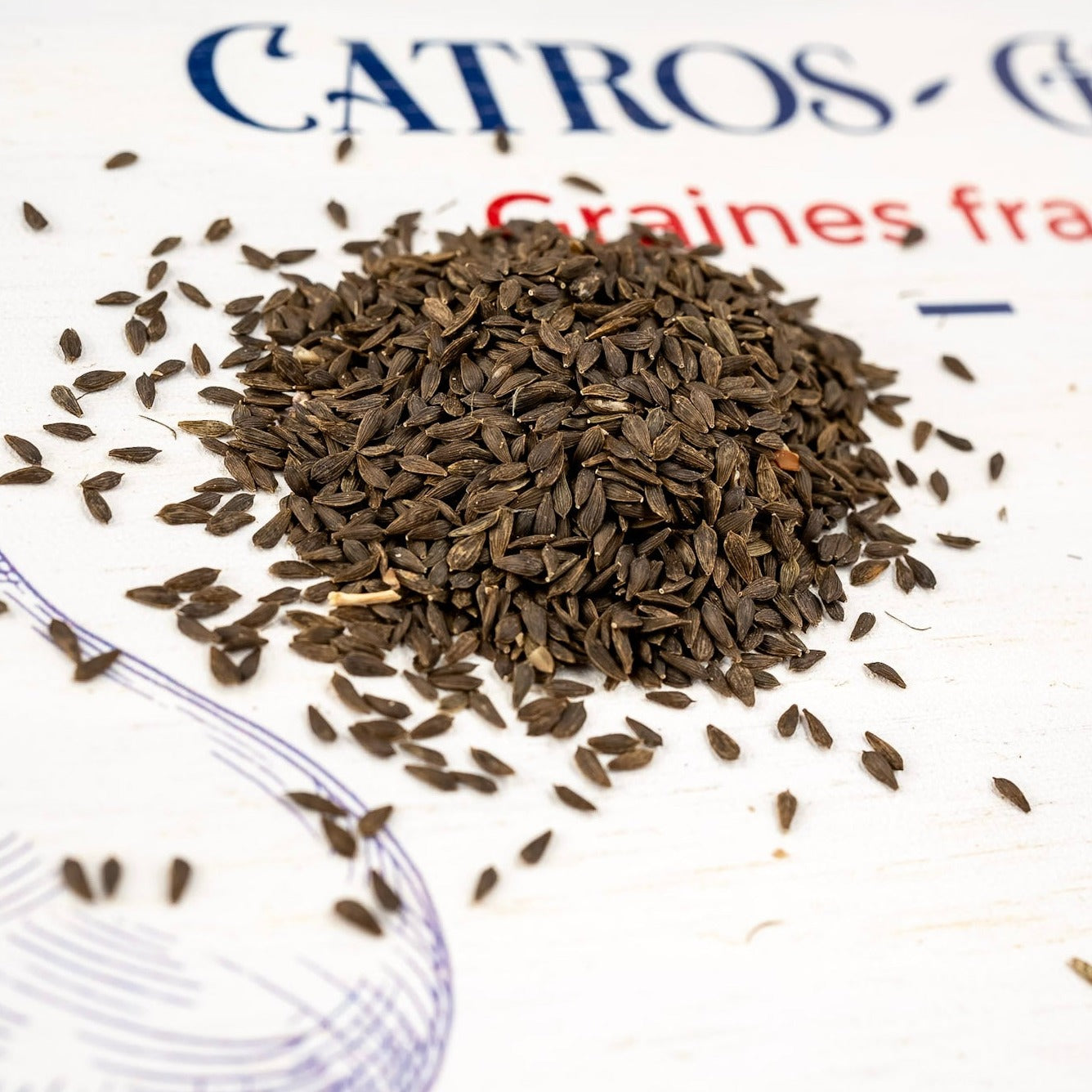 photo de la contenance sachet de graines de laitue merveille des 4 saisons